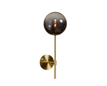 Sunpan 107922 - Izora Sconce - Brass - Smoke Grey Ombre